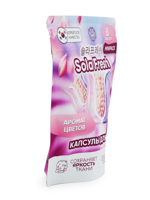 Sola Fresh Капсулы для стирки всех видов белья c ароматом цветов, 8 шт