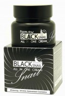 FarmStay Black Snail All-in-One Cream Восстанавливающий крем для лица с муцином черной улитки, 100 мл