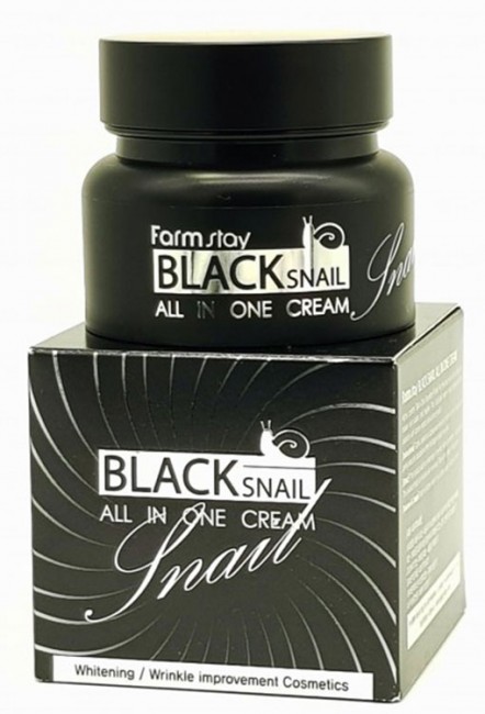 FarmStay Black Snail All-in-One Cream Восстанавливающий крем для лица с муцином черной улитки, 100 мл FarmStay Black Snail All-in-One Cream Восстанавливающий крем для лица с муцином черной улитки, 100 мл