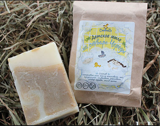 СпивакЪ Детское мыло на отваре Череды, 100 г