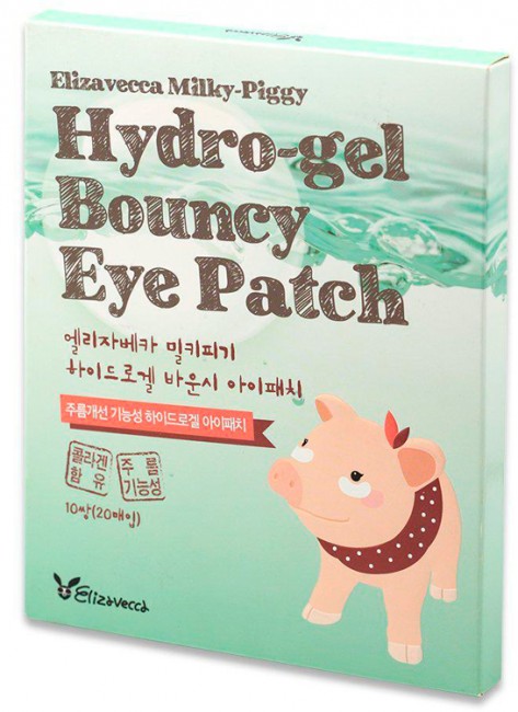 Elizavecca Milky Piggy Hydro Gel Bouncy Eye Patch Набор гидрогелевых патчей для кожи вокруг глаз, 20 шт