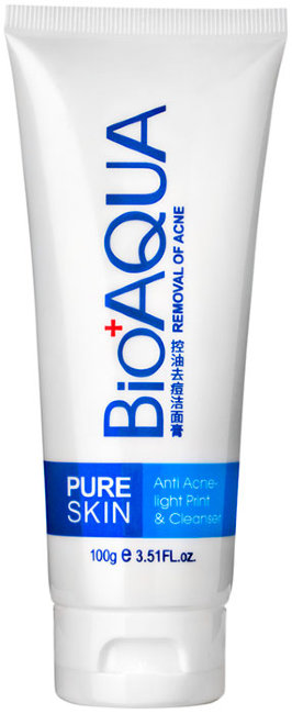 Bioaqua Pure Skin Пенка для умывания от акне, 100 г Bioaqua Pure Skin Пенка для умывания от акне, 100 г