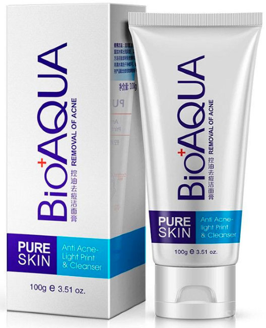 Bioaqua Pure Skin Пенка для умывания от акне, 100 г Bioaqua Pure Skin Пенка для умывания от акне, 100 г