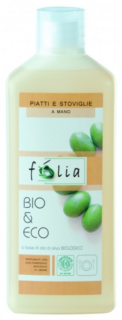 Folia ЭКО Средство для мытья посуды с маслом лимона и апельсина, 1 л.