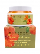Jigott Питательный крем для лица с экстрактом Гибискуса Hibiscus Flower Vital Cream, 100 мл Jigott Питательный крем для лица с экстрактом Гибискуса Hibiscus Flower Vital Cream, 100 мл