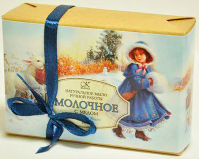 Kleona Подарочное мыло "Молочное", 140 г Kleona Подарочное мыло "Молочное", 140 г