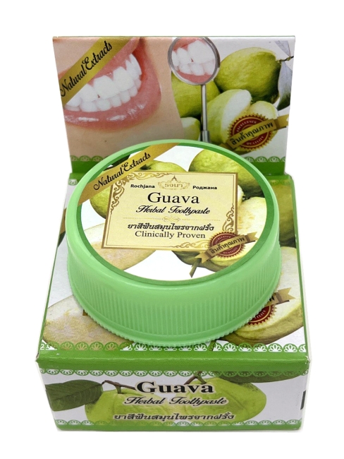 Rochjana Зубная паста отбеливающая растительная с экстрактом Гуавы Guava Herbal Toothpaste, 30 г