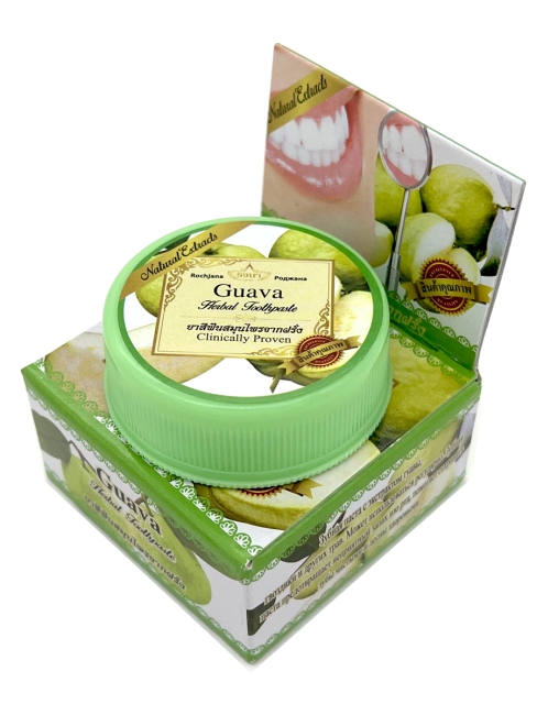 Rochjana Зубная паста отбеливающая растительная с экстрактом Гуавы Guava Herbal Toothpaste, 30 г