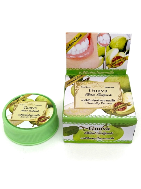 Rochjana Зубная паста отбеливающая растительная с экстрактом Гуавы Guava Herbal Toothpaste, 30 г