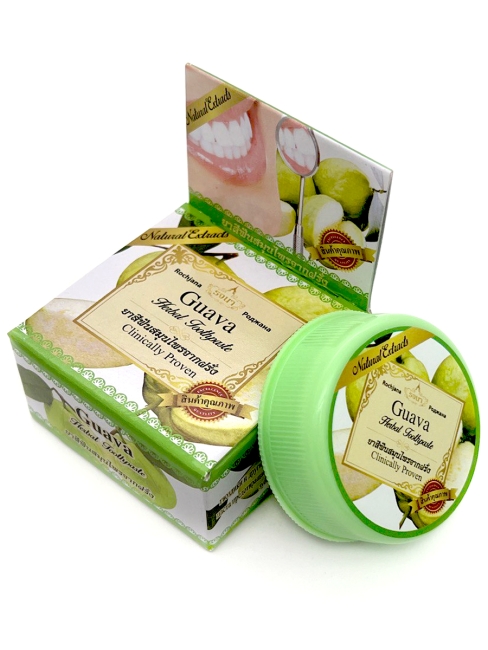 Rochjana Зубная паста отбеливающая растительная с экстрактом Гуавы Guava Herbal Toothpaste, 30 г