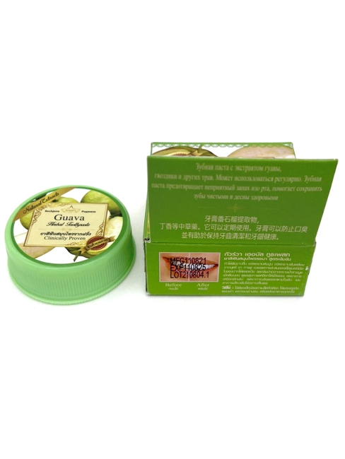 Rochjana Зубная паста отбеливающая растительная с экстрактом Гуавы Guava Herbal Toothpaste, 30 г