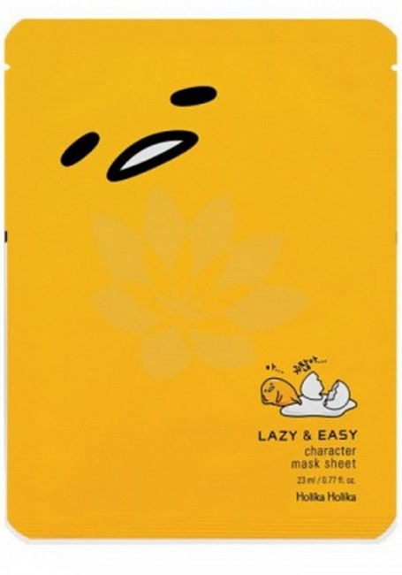 Holika Holika Lazy & Easy Gudetama Character Mask Sheet Тканевая маска "Гудетама ленивое яйцо", 23 мл Holika Holika Lazy & Easy Gudetama Character Mask Sheet Тканевая маска "Гудетама ленивое яйцо", 23 мл