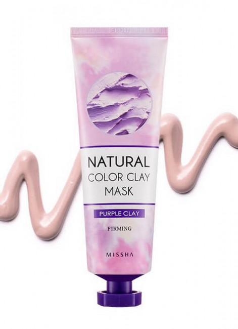 MISSHA Natural Color Clay Mask Purple Firming Глиняная тонизирующая маска для лица, 137 г