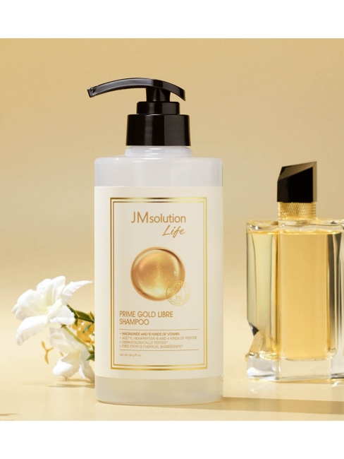 JMsolution Шампунь для волос с экстрактом золота Life Prime Gold Libre Shampoo, 500 мл
