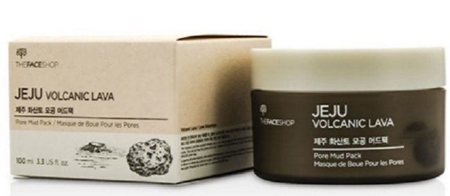 THE FACE SHOP Jeju Volcanic Lava Pore Mud Pack Маска для очищения пор, 100 мл THE FACE SHOP Jeju Volcanic Lava Pore Mud Pack Маска для очищения пор, 100 мл