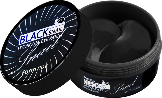 FarmStay Гидрогелевые патчи с экстрактом черной улитки Black Snail Hydrogel Eye Patch, 90гр (60 шт)