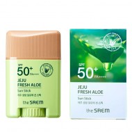 The Saem Солнцезащитный стик (бальзам) для лица с экстрактом алоэ вера Jeju Fresh Aloe Sun Stick SPF50+ PA++++, 16 г The Saem Солнцезащитный стик (бальзам) для лица с экстрактом алоэ вера Jeju Fresh Aloe Sun Stick SPF50+ PA++++, 16 г