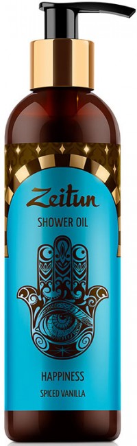 Zeitun Масло для душа "Счастье" с ароматом пряной ванили, 250 мл