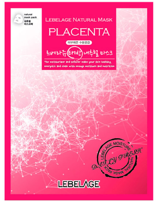 Lebelage Placenta Natural Mask Тканевая маска для лица с плацентой, 23 г Lebelage Placenta Natural Mask Тканевая маска для лица с плацентой, 23 г