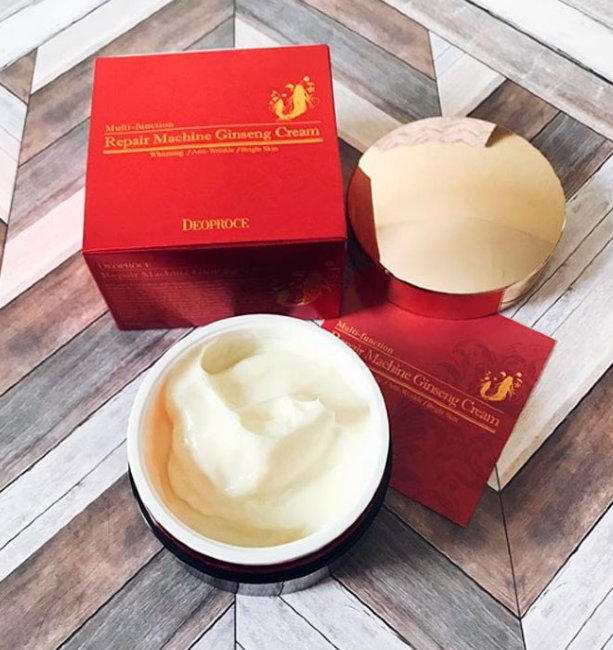 Deoproce Repair Machine Ginseng Cream Крем для лица антивозрастной с женьшенем, 100 г Deoproce Repair Machine Ginseng Cream Крем для лица антивозрастной с женьшенем, 100 г