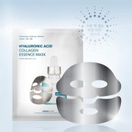 Dermal Shop Hyaluronic Acid Collagen Essence Mask Silver Flash Фольгированная коллагеновая маска для лица c гиалуроновой кислотой и пептидами, 30 г