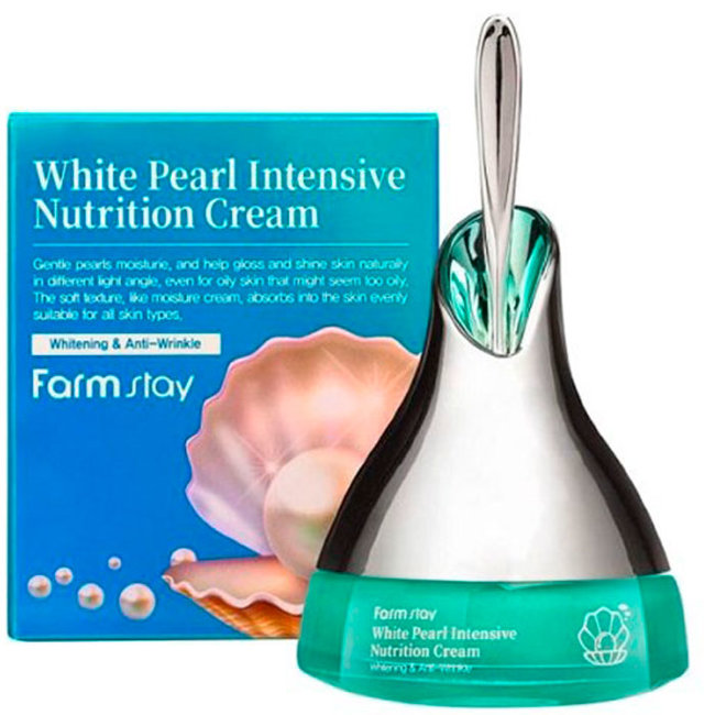 FarmStay White Pearl Intensive Nutrition Cream Интенсивный питательный крем с экстрактом жемчуга, 50 г FarmStay White Pearl Intensive Nutrition Cream Интенсивный питательный крем с экстрактом жемчуга, 50 г
