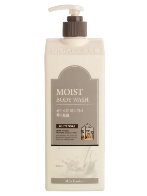 Milk Baobab Гель для душа Moist Body Wash White Soap, 800 мл
