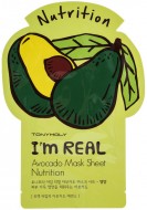 TONYMOLY I’m Real Avocado Mask Sheet Nutrition Тканевая питательная маска с экстрактом авокадо, 21 г