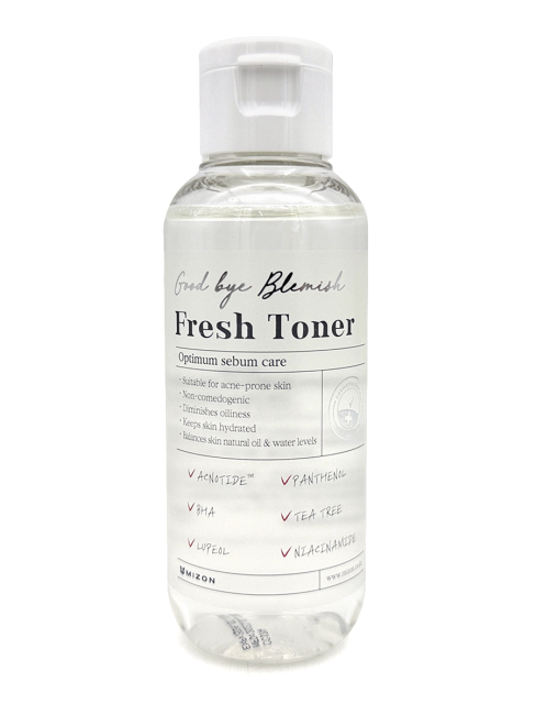 Mizon Тонер для лица восстанавливающий и освежающий Good Bye Blemish Fresh Toner, 120 мл Mizon Тонер для лица восстанавливающий и освежающий Good Bye Blemish Fresh Toner, 120 мл