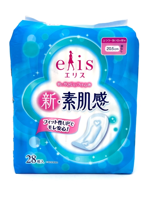 Elis Прокладки гигиенические классические с мягкой поверхностью без крылышек New Skin Feeling 20,5 см*28 шт