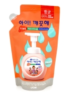 LION Жидкое пенное антибактериальное мыло для рук с ароматом персика Ai Kekute Foam Hand Soap Peach, 200 мл