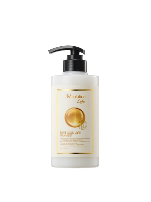 JMsolution Маска для волос восстанавливающая с пептидами и экстрактом золота Life Prime Gold Libre Treatment, 500 мл JMsolution Маска для волос восстанавливающая с пептидами и экстрактом золота Life Prime Gold Libre Treatment, 500 мл