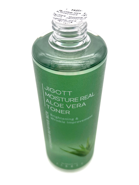 Jigott Увлажняющий тонер для лица с экстрактом алоэ вера Moisture Real Aloe Vera Toner, 300 мл