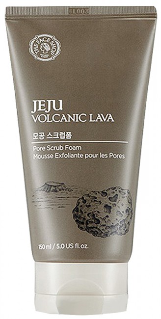 THE FACE SHOP Jeju Volcanic Lava Pore Scrub Foam Пенка-скраб с вулканической лавой, 100 мл THE FACE SHOP Jeju Volcanic Lava Pore Scrub Foam Пенка-скраб с вулканической лавой, 100 мл