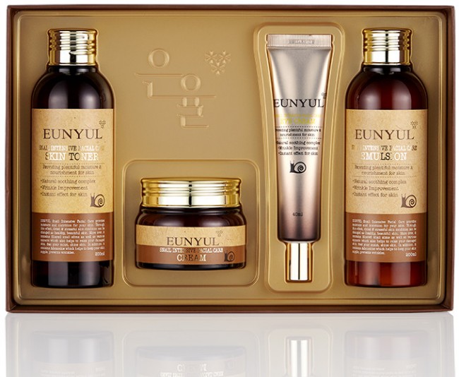 EUNYUL Snail Intensive Facial Care 4 pcs Набор с экстрактом слизи улитки EUNYUL Snail Intensive Facial Care 4 pcs Набор с экстрактом слизи улитки
