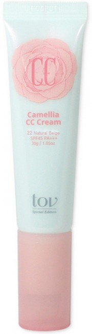 TOV Camellia CC Cream 22 Natural Beige SPF 45 PA++ СС крем №22 Естественный бежевый SPF45 PA++, 30 г TOV Camellia CC Cream 22 Natural Beige SPF 45 PA++ СС крем №22 Естественный бежевый SPF45 PA++, 30 г