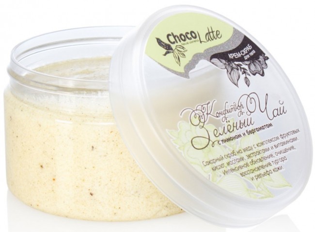 ChocoLatte Крем-скраб для тела Конфитюр Зеленый Чай, 280 г