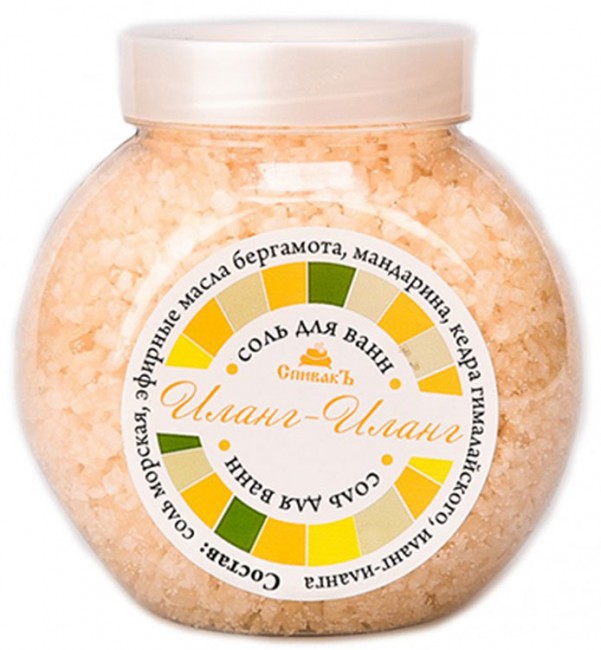 СпивакЪ Соль для ванн Иланг-Иланг, 600 г