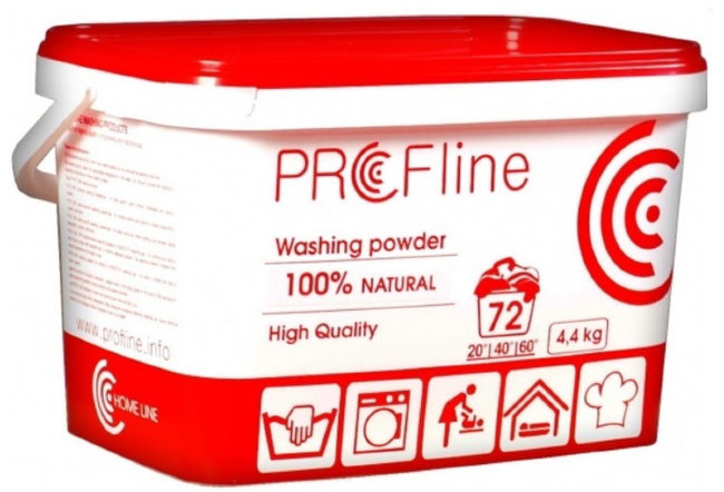 PROFline 100% Natural Стиральный порошок для детских вещей, 4,4 кг (72 стирки) PROFline 100% Natural Стиральный порошок для детских вещей, 4,4 кг (72 стирки)