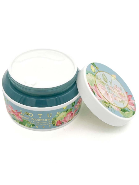 Jigott Крем для лица для увлажнения кожи с экстрактом Лотоса Lotus Flower Moisture Cream, 100 мл