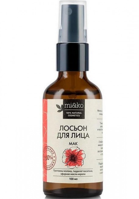 MiKo Лосьон-тоник для лица Мак, 100 мл