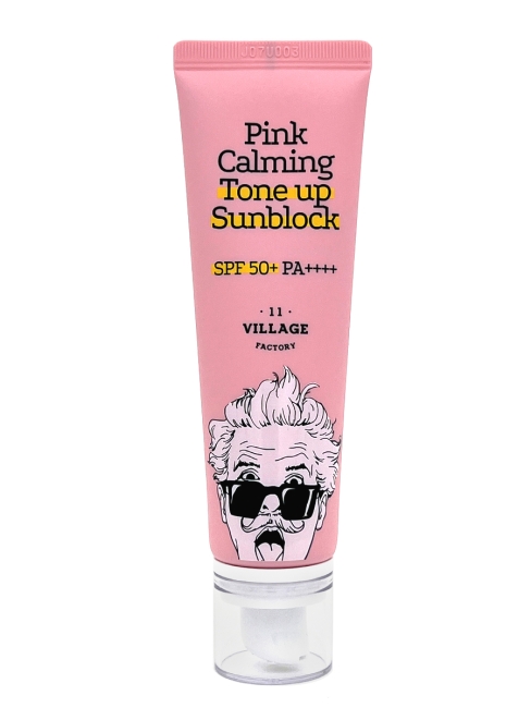 Village 11 Factory Cолнцезащитный тонизирующий крем для лица Pink Calming Tone up Sunblock SPF50+ PA++++, 50 мл Village 11 Factory Cолнцезащитный тонизирующий крем для лица Pink Calming Tone up Sunblock SPF50+ PA++++, 50 мл