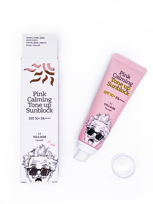 Village 11 Factory Cолнцезащитный тонизирующий крем для лица Pink Calming Tone up Sunblock SPF50+ PA++++, 50 мл Village 11 Factory Cолнцезащитный тонизирующий крем для лица Pink Calming Tone up Sunblock SPF50+ PA++++, 50 мл