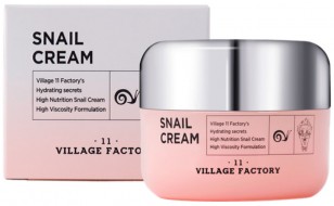 Village 11 Factory Snail Cream Крем для лица с улиточным муцином, 50 мл