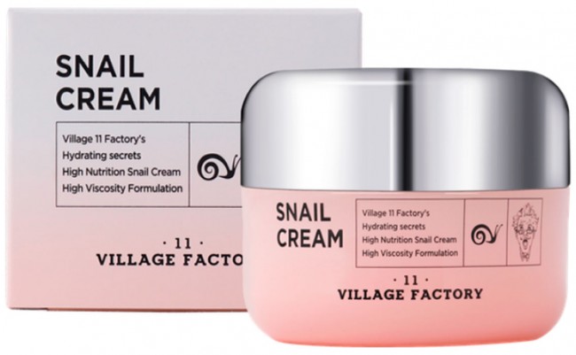 Village 11 Factory Snail Cream Крем для лица с улиточным муцином, 50 мл Village 11 Factory Snail Cream Крем для лица с улиточным муцином, 50 мл
