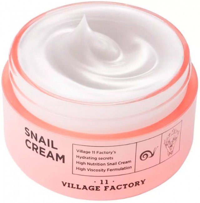 Village 11 Factory Snail Cream Крем для лица с улиточным муцином, 50 мл Village 11 Factory Snail Cream Крем для лица с улиточным муцином, 50 мл