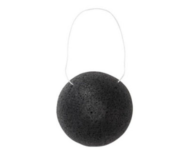 SKINFOOD Charcoal Konjac Cleansing Puff Спонж для умывания натуральный из 100% конняку, 1 шт