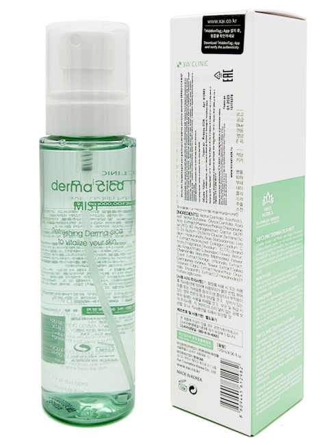 3W Clinic Увлажняющий спрей для лица с экстрактом центеллы азиатской Derma Cica Mist, 120 мл 3W Clinic Увлажняющий спрей для лица с экстрактом центеллы азиатской Derma Cica Mist, 120 мл