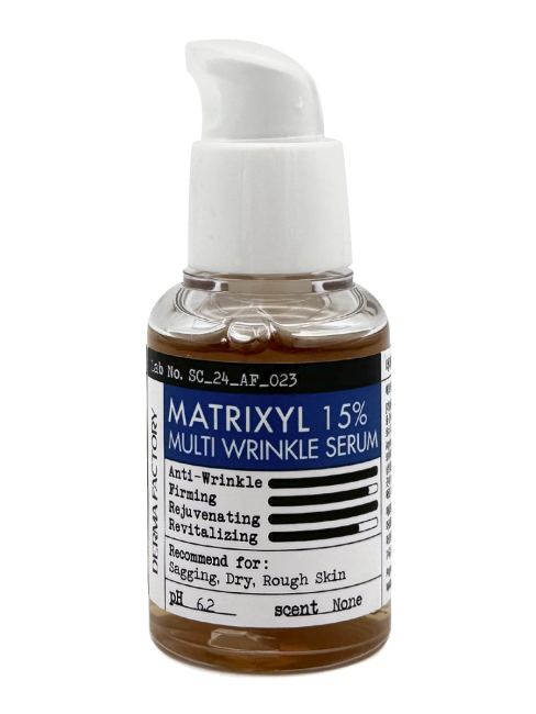 Derma Factory Антивозрастная сыворотка для лица с комплексом пептидов Matrixyl 15% Multi Wrinkle Serum, 30 мл Derma Factory Антивозрастная сыворотка для лица с комплексом пептидов Matrixyl 15% Multi Wrinkle Serum, 30 мл