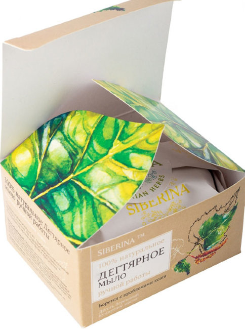 Siberina Натуральное мыло Дегтярное, 90 г